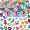 350Pcs Sea Animals Foam Stickers Cartoon Crab Turtle Prints Foam Decals Glitter Colorful Self Adhesive Sea Life Sticker Under The Ocean Sticker for Summer DIY Scrapbooking Wall Creative Decor